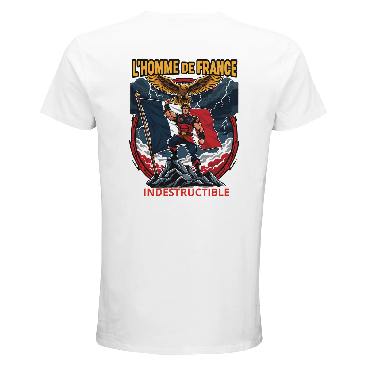 T-Shirt Homme de France – Coton Bio Premium à Col Rond