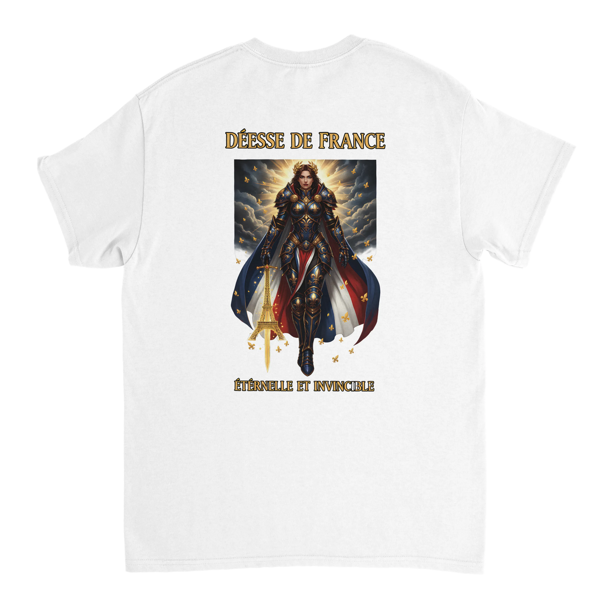 T-shirt Femme Déesse de France - Coton Épais à Coupe Classique