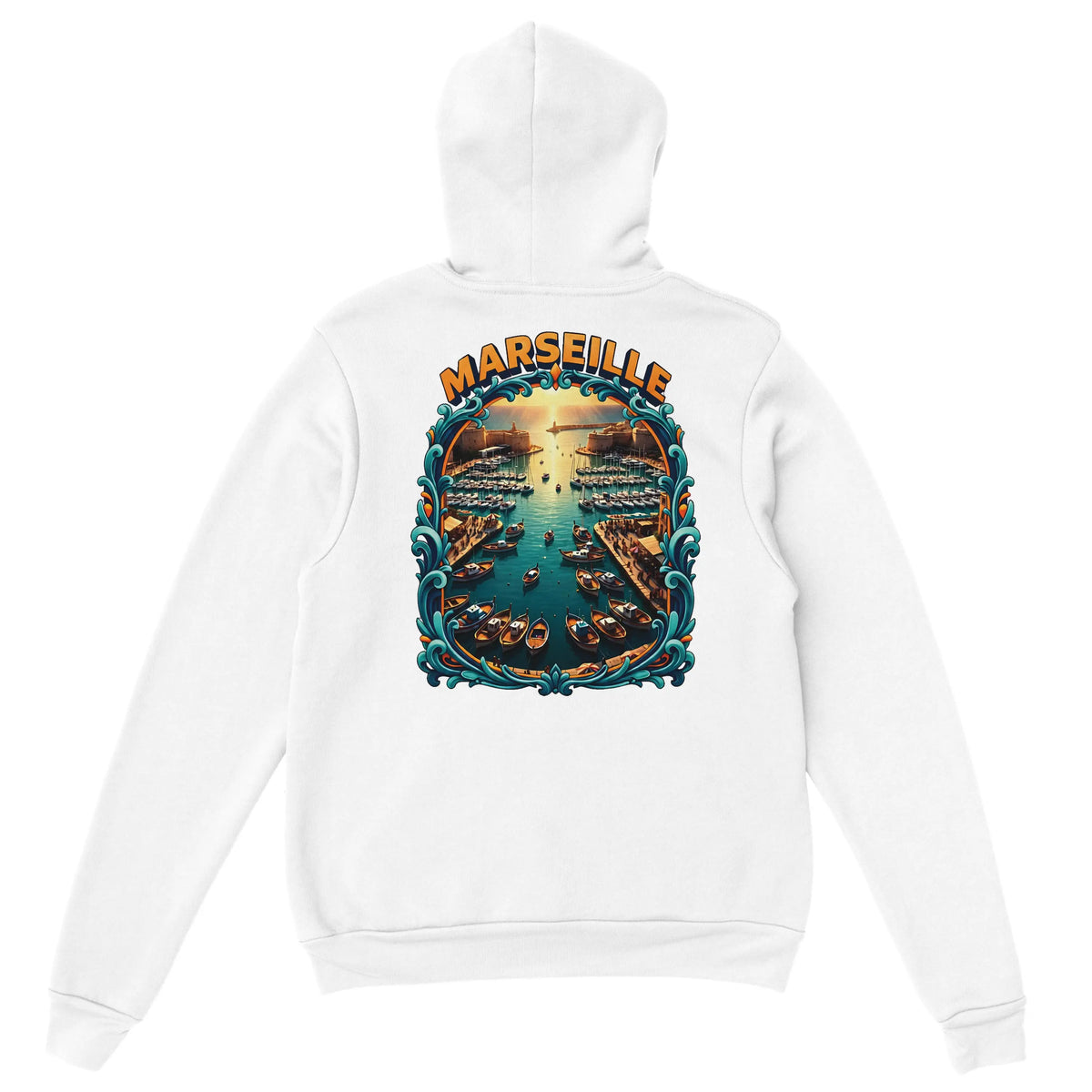 Sweat à capuche unisexe Marseille – Hoodie premium en coton mélangé