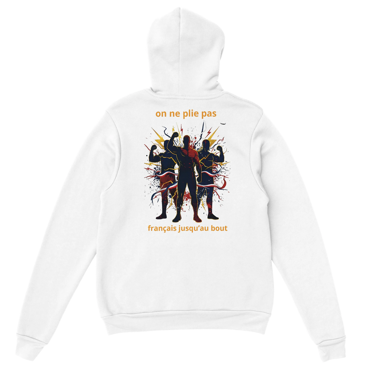 Sweat à capuche homme - Français jusqu'au bout - Confort premium