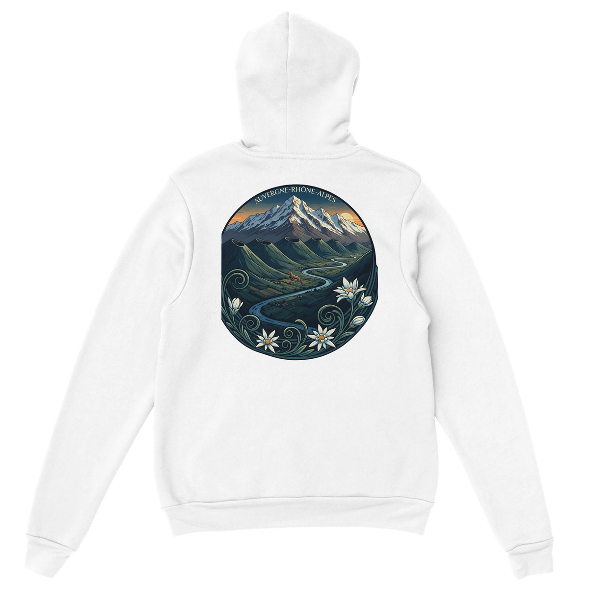 Sweat à capuche unisexe Auvergne-Rhône-Alpes – Confort et style régional