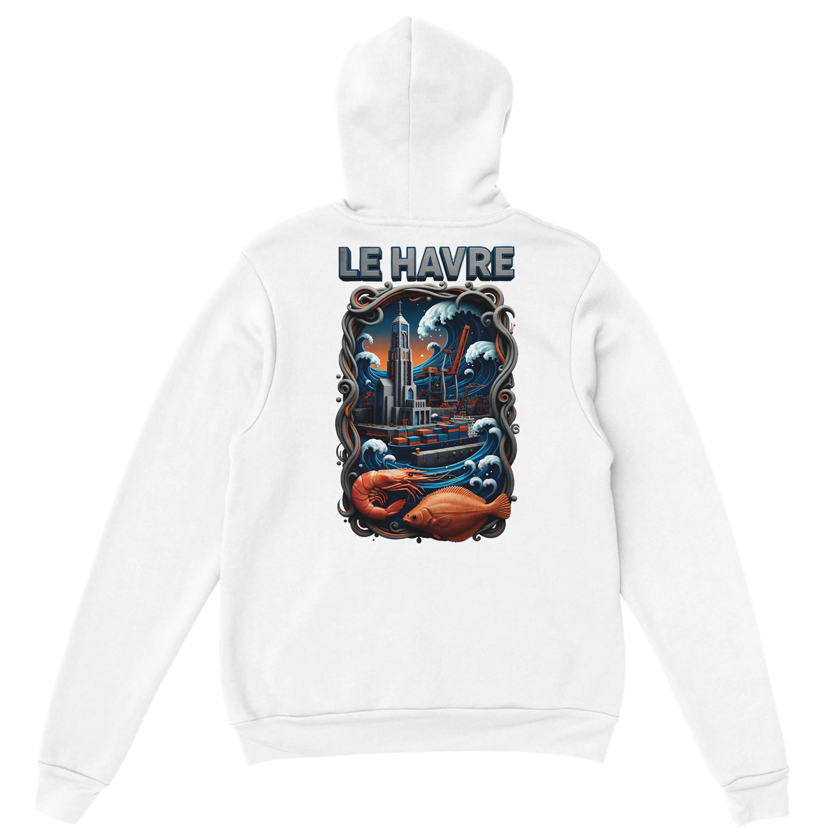 Sweat à Capuche Unisexe Le Havre – Hoodie Confortable et Résistant