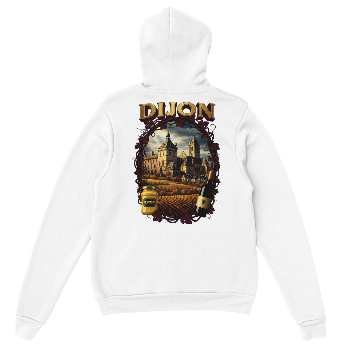 Sweat à Capuche Unisexe Dijon – Ville de France – Confort Premium