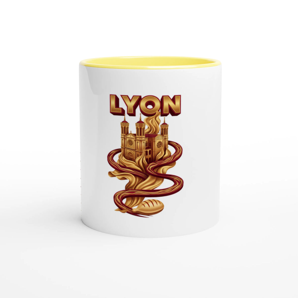 Mug en céramique Lyon ville France de 325 ml (11 oz)