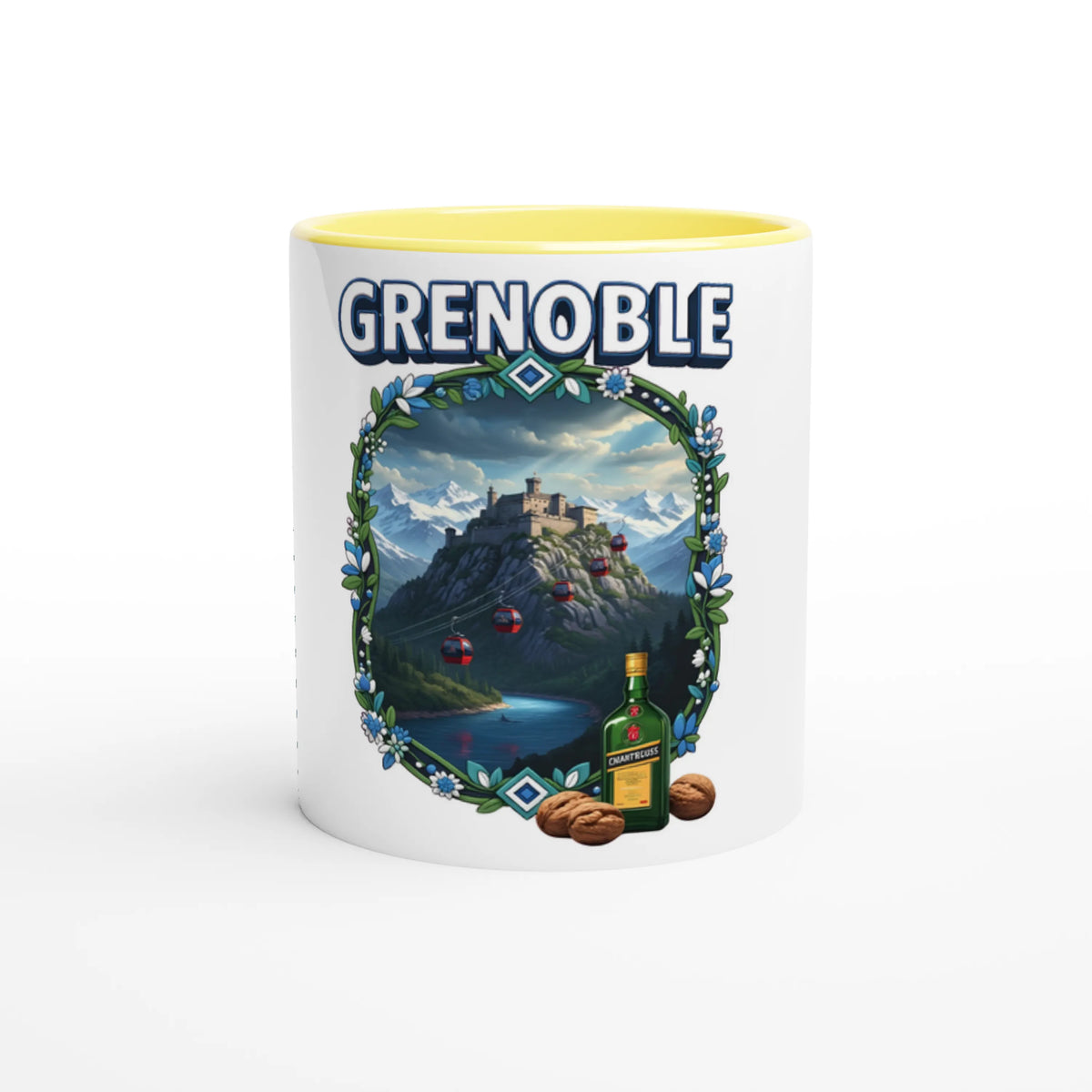 Mug en céramique Grenoble ville de France de 325 ml (11 oz)