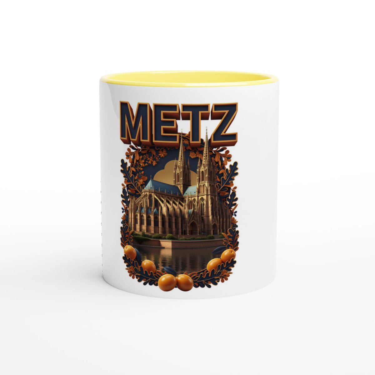 Mug en céramique Metz ville de France de 325 ml (11 oz)