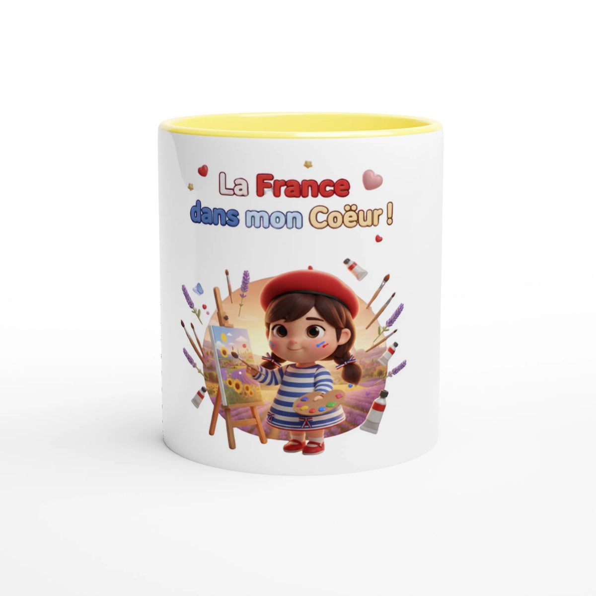Mug en céramique la France dans mon cœur de 325 ml (11 oz)