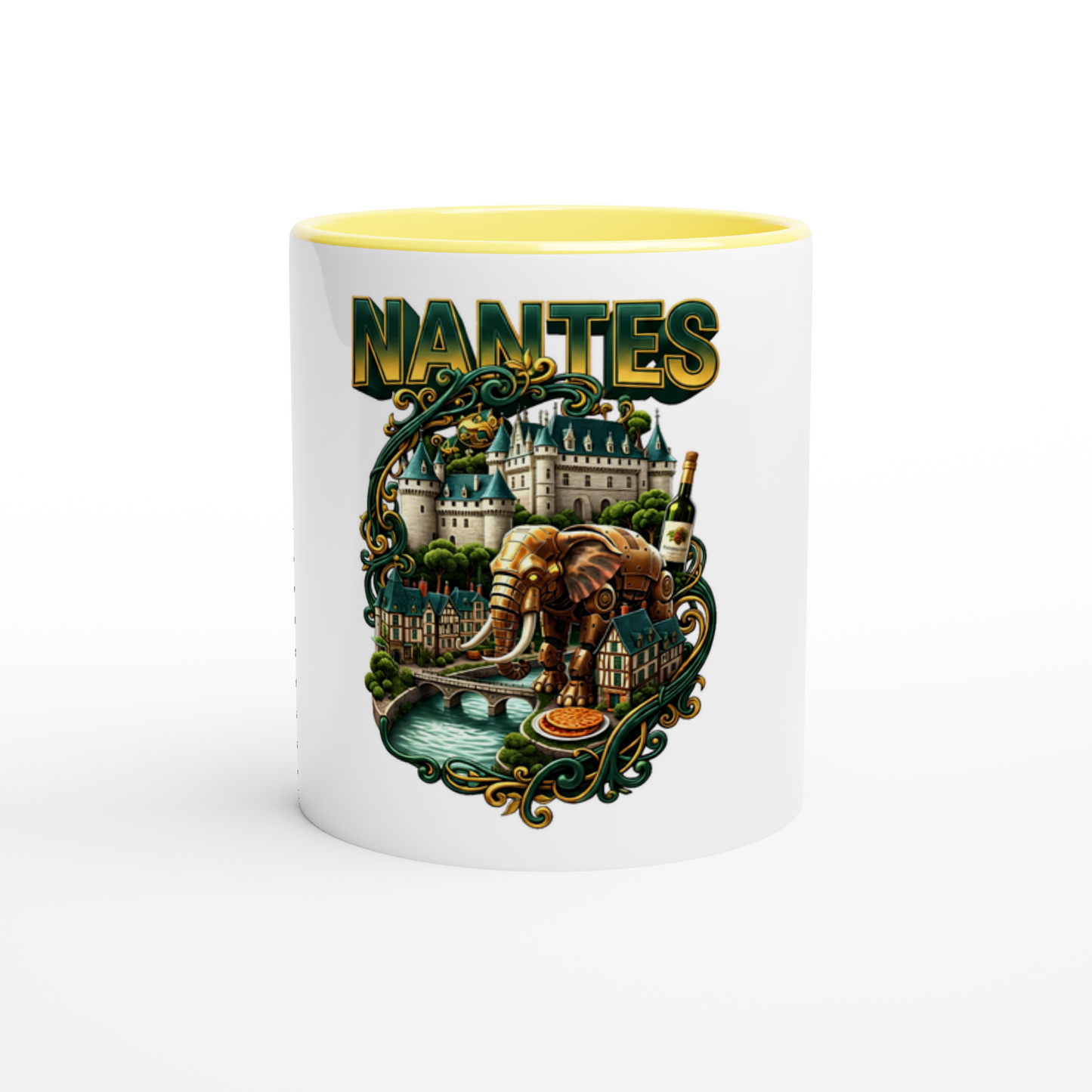 Mug en céramique Nantes ville de France de 325 ml (11 oz)