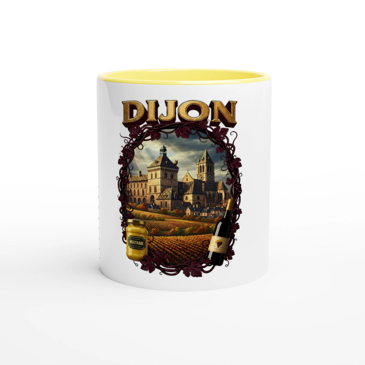 Mug en céramique Dijon ville de France de 325 ml (11 oz)
