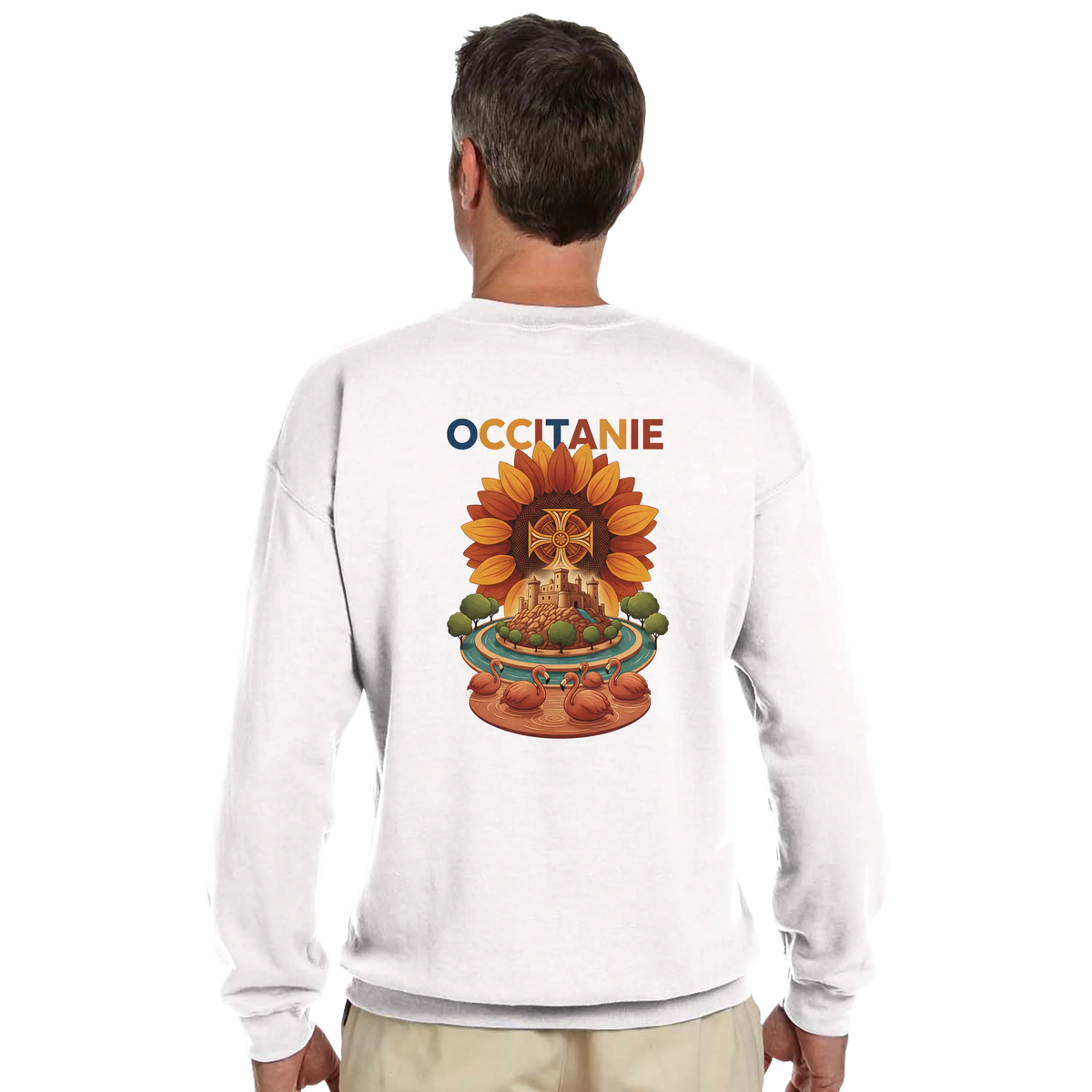 Sweat-shirt Unisexe Occitanie – Sweat Confortable et Résistant