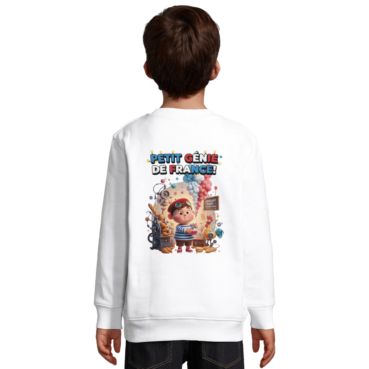French little genius boy's recycled blend sweatshirt | SOL'S Columbia Kids 04239