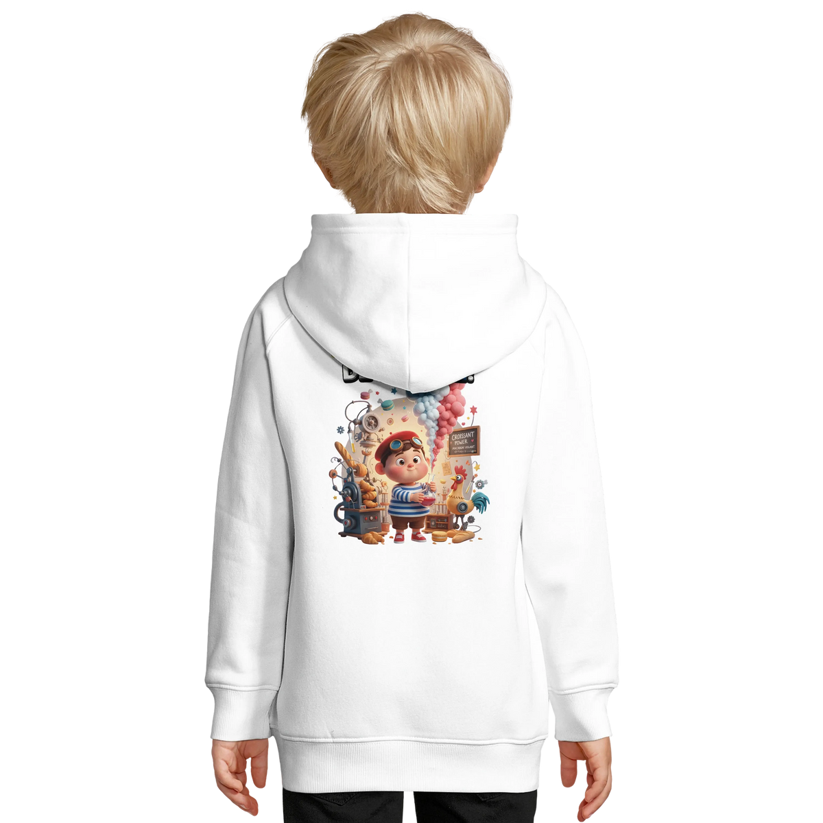 Sweat à capuche enfant - Petit Génie Français - Coton Bio