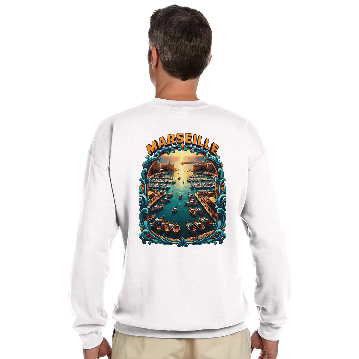 Sudadera unisex Marsella clásica de cuello redondo | Gildan® 18000
