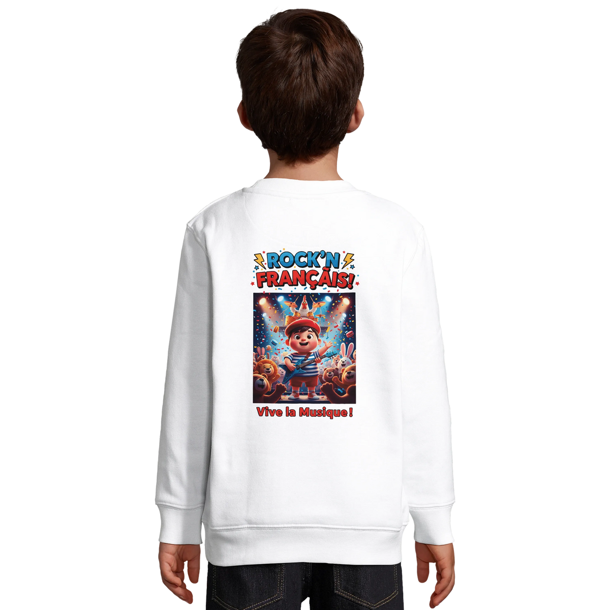Boy's rock'n French recycled blend sweatshirt | SOL'S Columbia Kids 04239