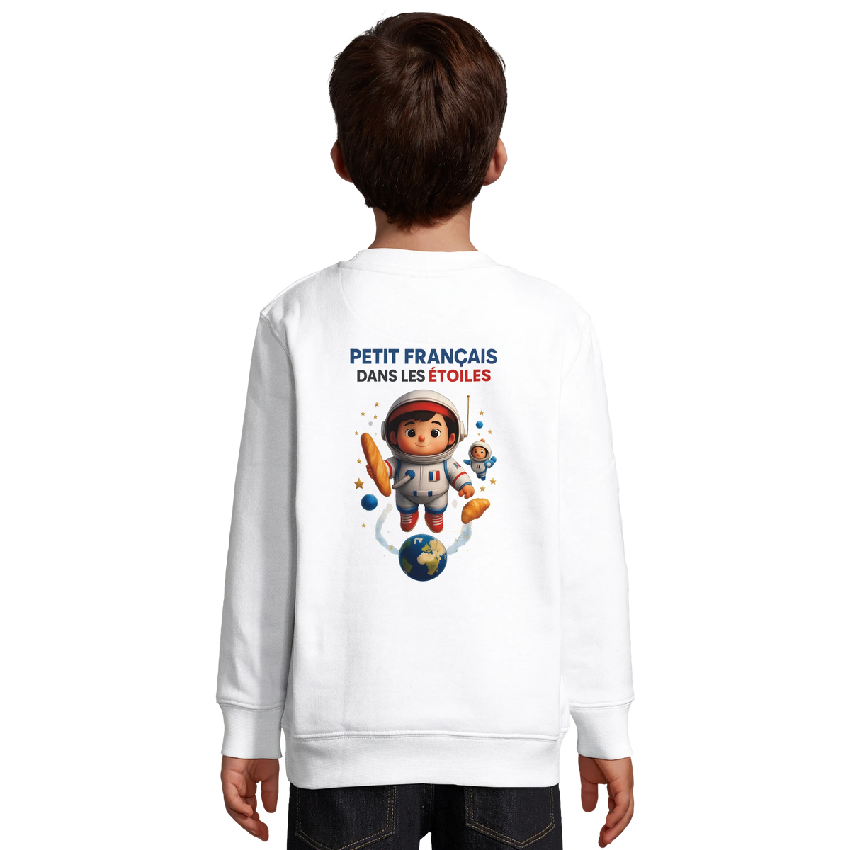 Boy's sweatshirt Little Frenchman in the stars | Recycled blend | SOL'S Columbia Kids 04239