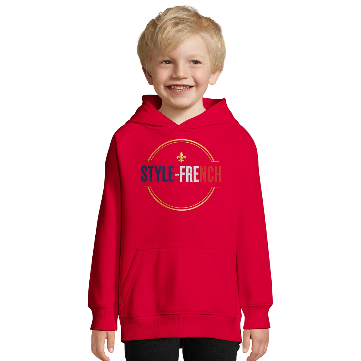 Kapuzenpullover Jungen Bio Super Français | SOL'S Stellar Kids 03576
