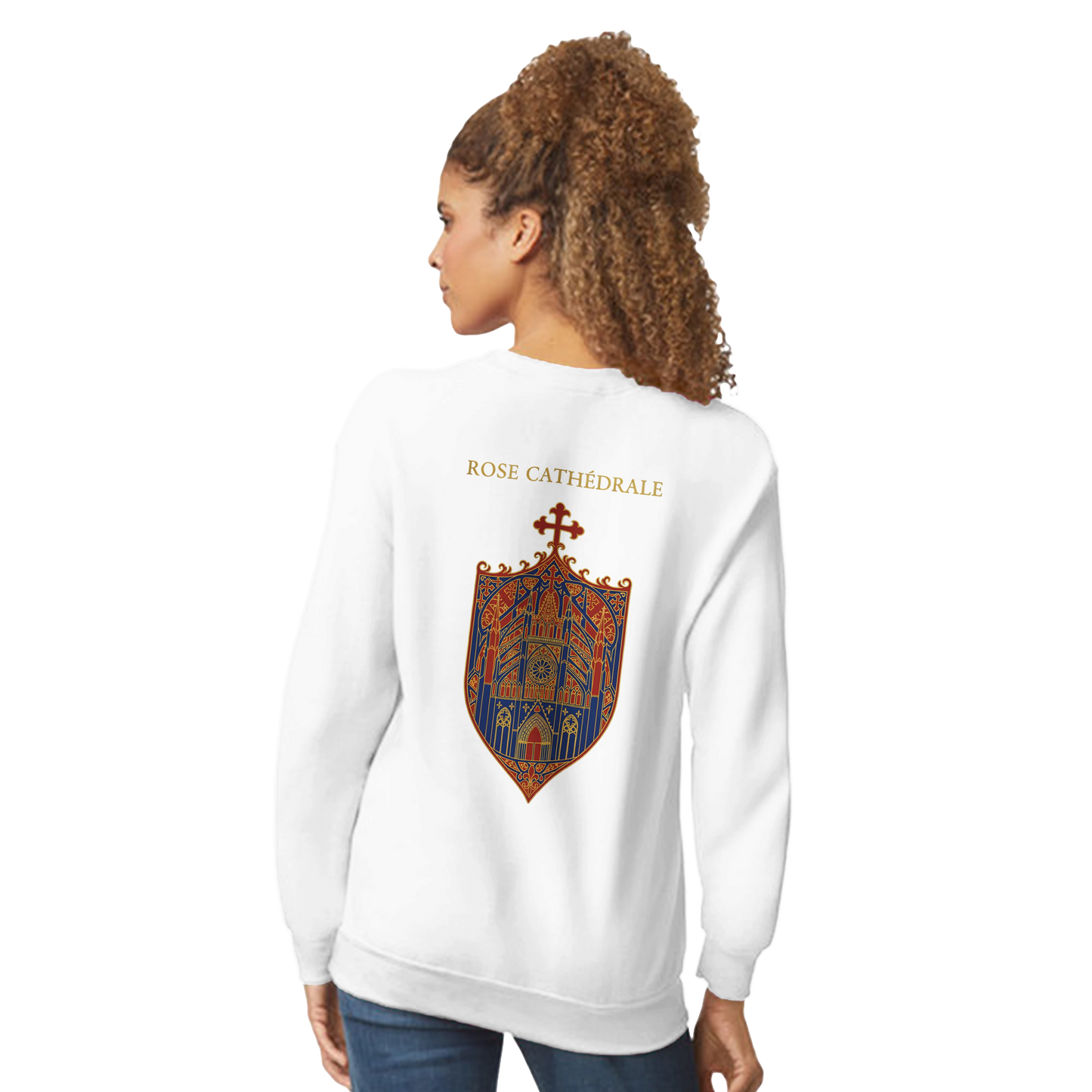 Sweat-shirt Femme Rose Cathédrale – Confort et Style Classique