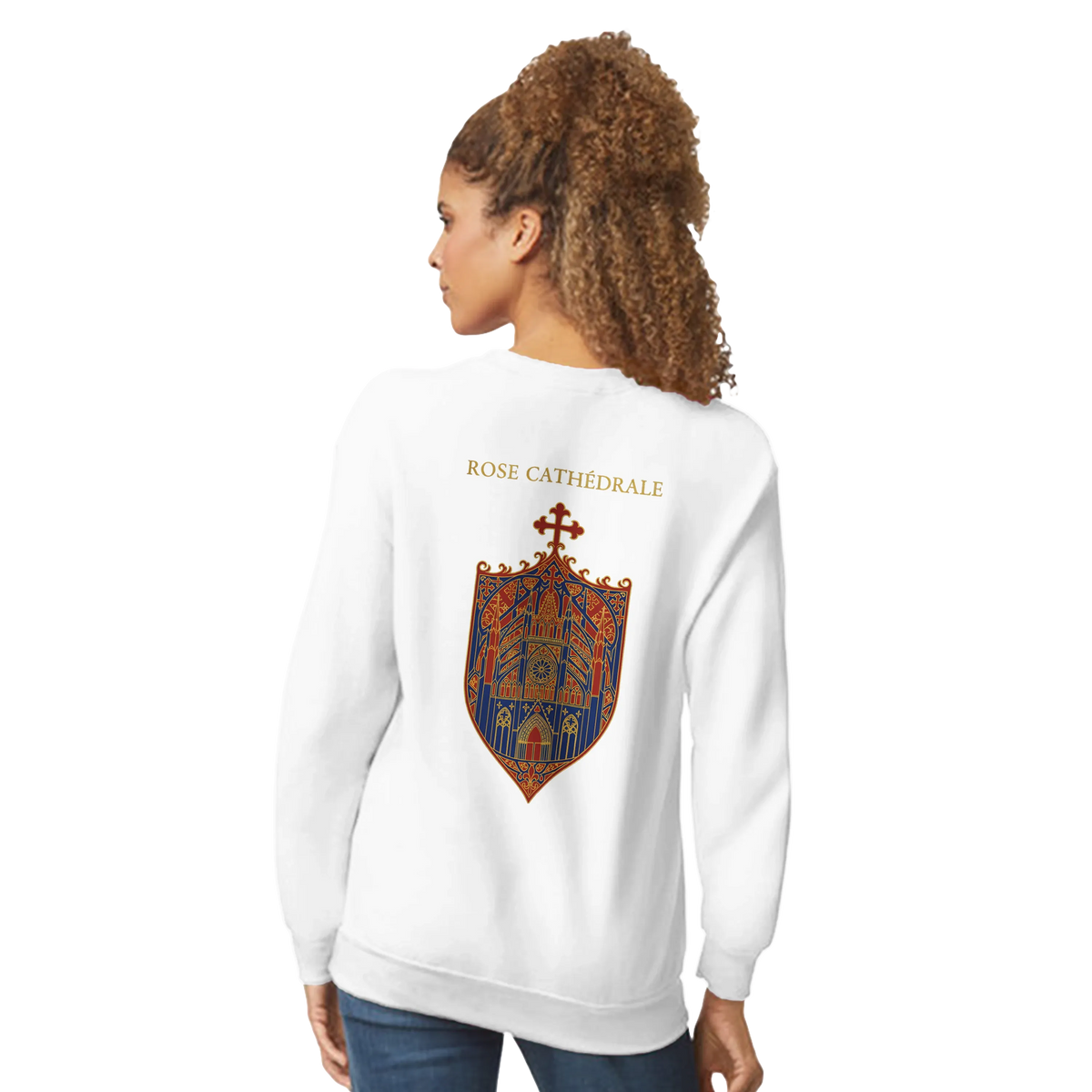 Sweat-shirt Femme Rose Cathédrale – Confort et Style Classique