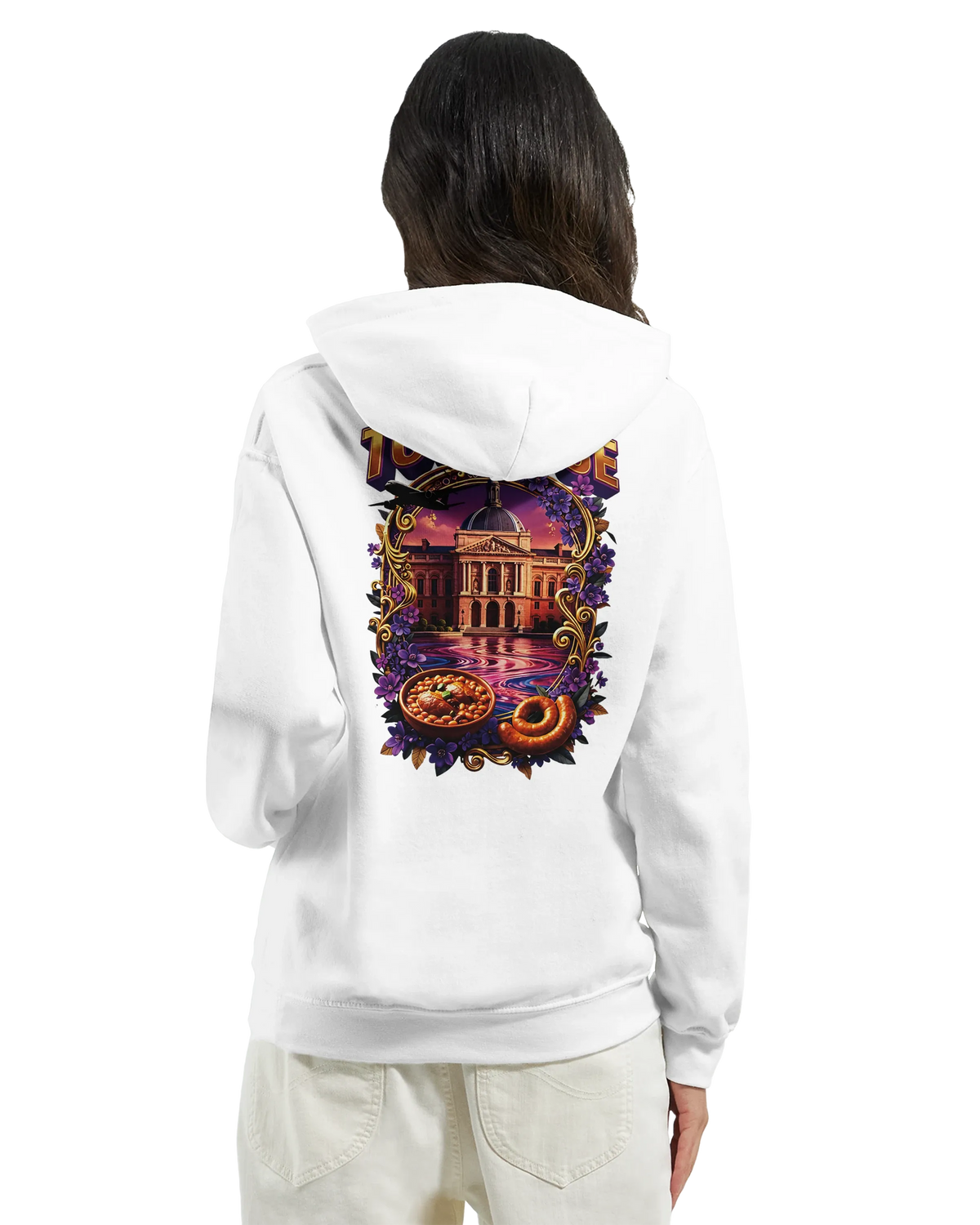 Sweat à Capuche Unisexe Toulouse – Ville de France – Confort Premium