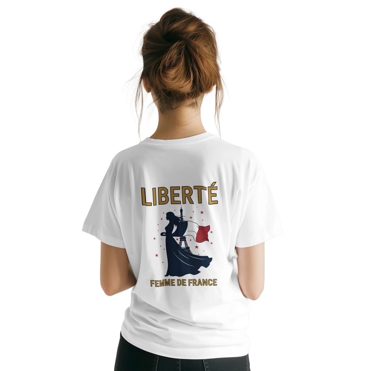 T-shirt Femme Liberté Classique – Col Ras du Cou Gildan 64000