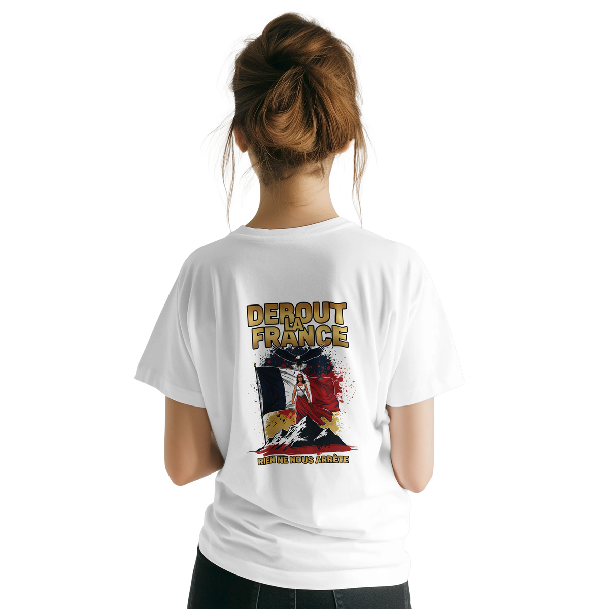 T-shirt Femme Debout la France – Coton Premium