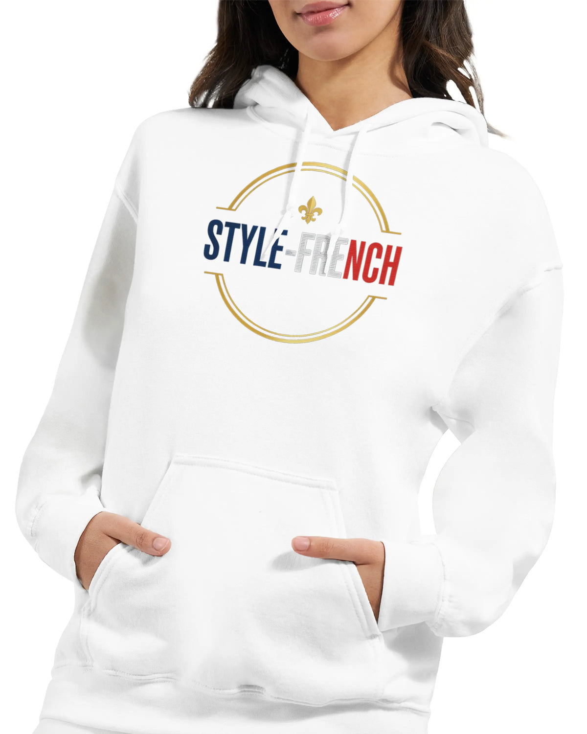 Sweat à capuche femme Debout la France - Hoodie en coton mélangé premium