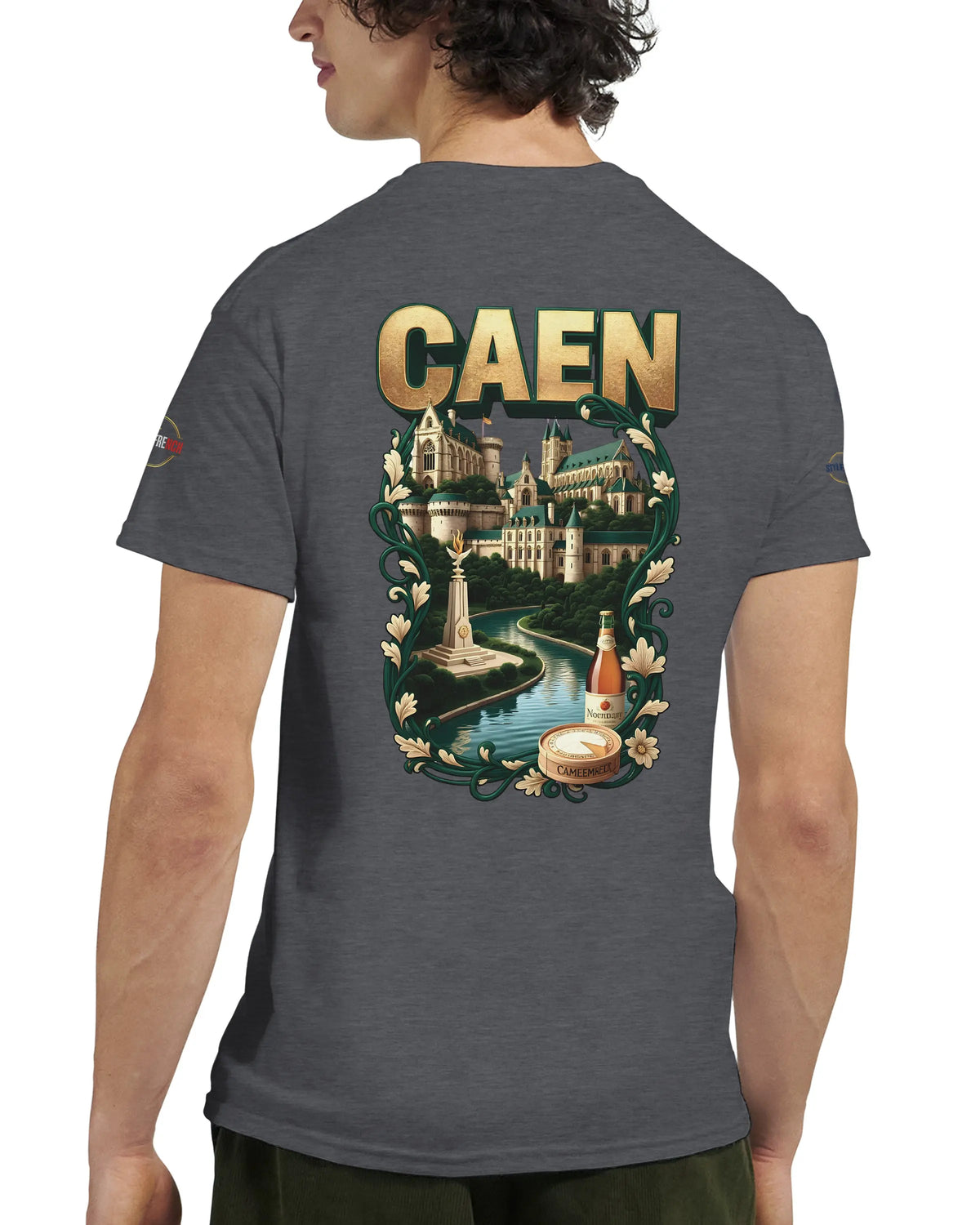 T-shirt Unisexe Caen - Ville de France - Design Classique en Coton
