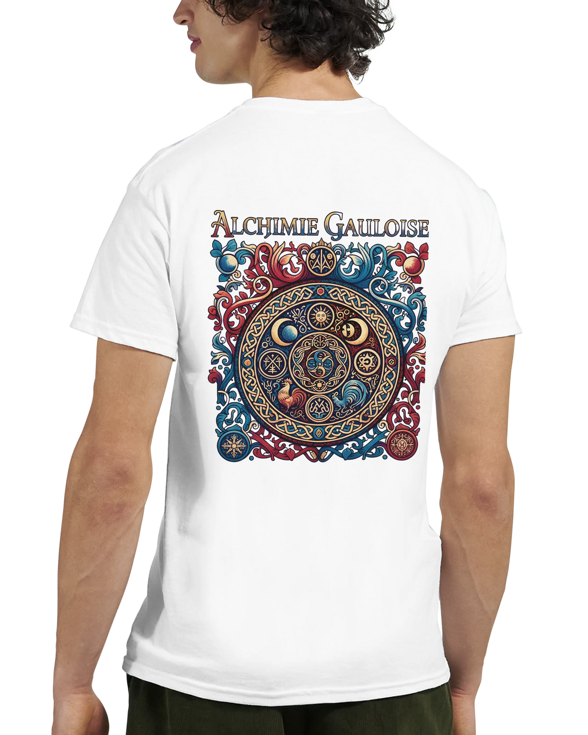 T-Shirt Homme Alchimie Gauloise – Coton Épais à Coupe Classique