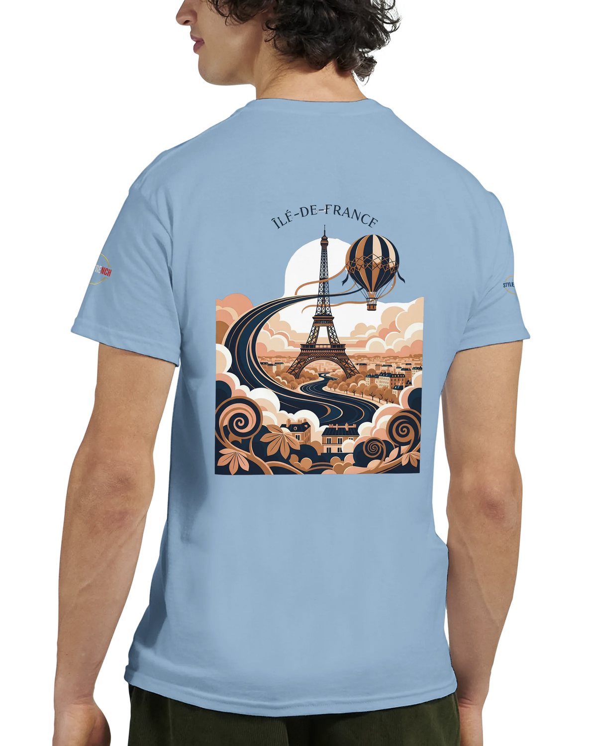 T-shirt Unisexe Île-de-France – Coton Épais à Coupe Classique