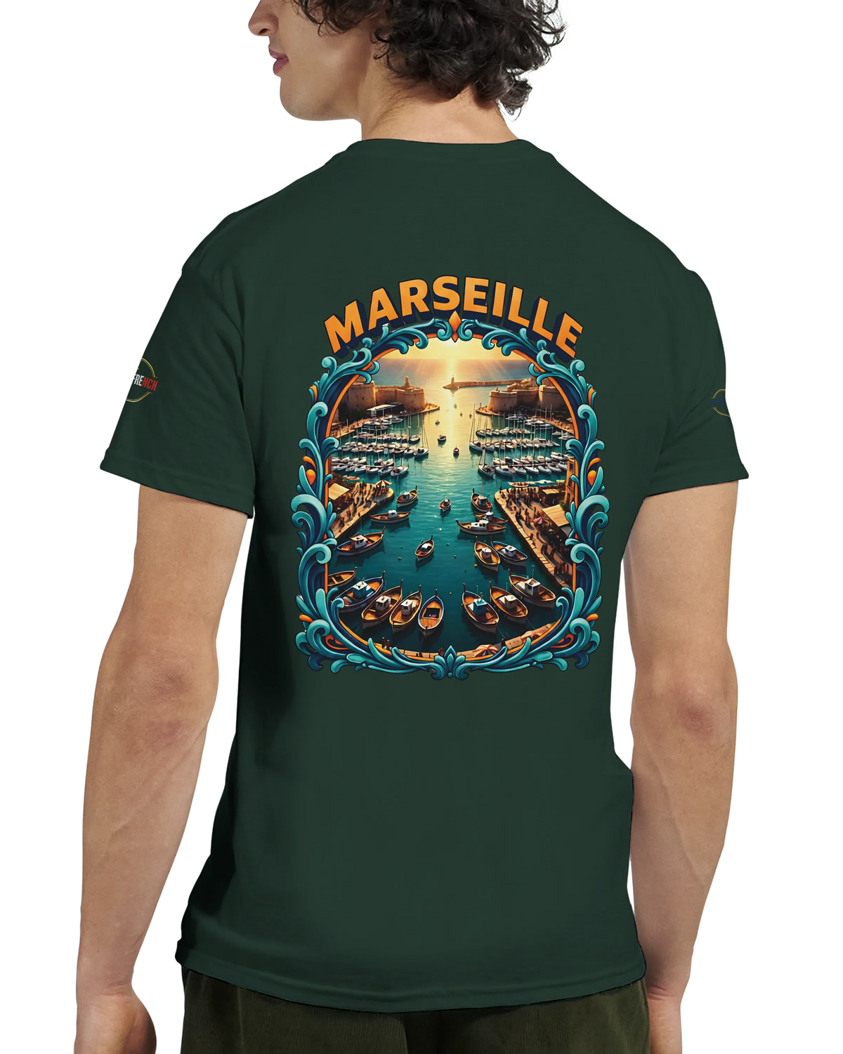 T-shirt Unisexe Marseille – Coton Épais à Coupe Classique