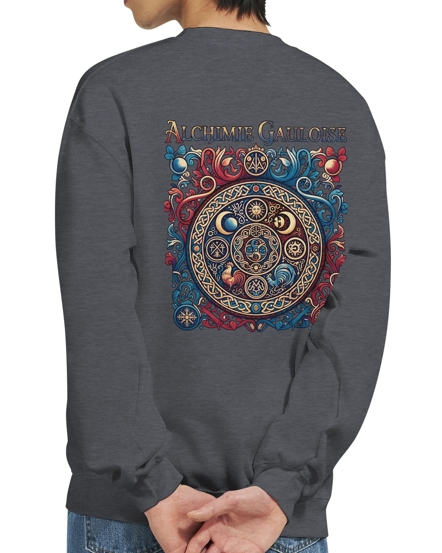 Sweat-shirt Homme Alchimie Gauloise – Coupe Classique Confortable