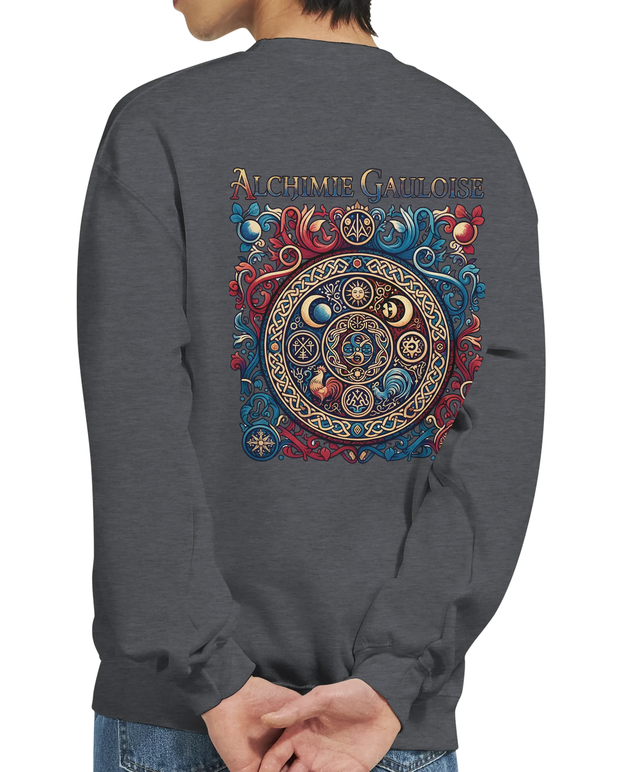 Sweat-shirt Homme Alchimie Gauloise – Coupe Classique Confortable