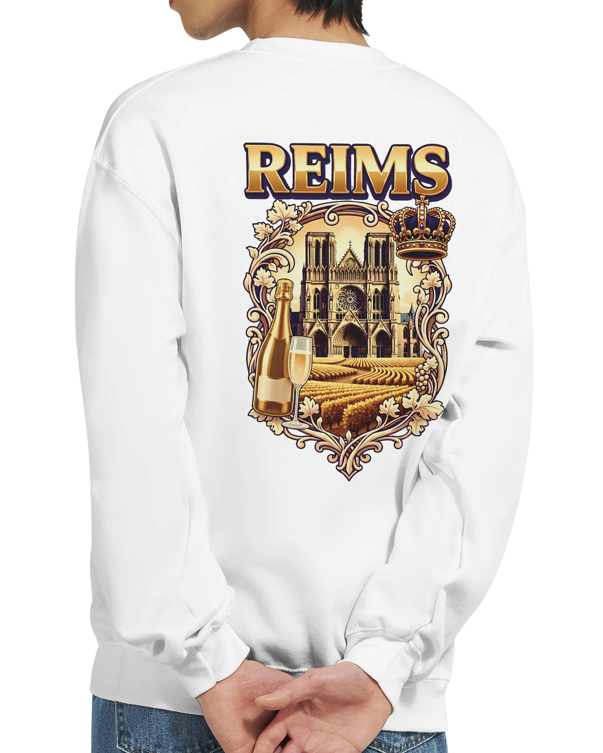 Sweat-shirt Reims – Sweat à col rond confortable en coton mélangé