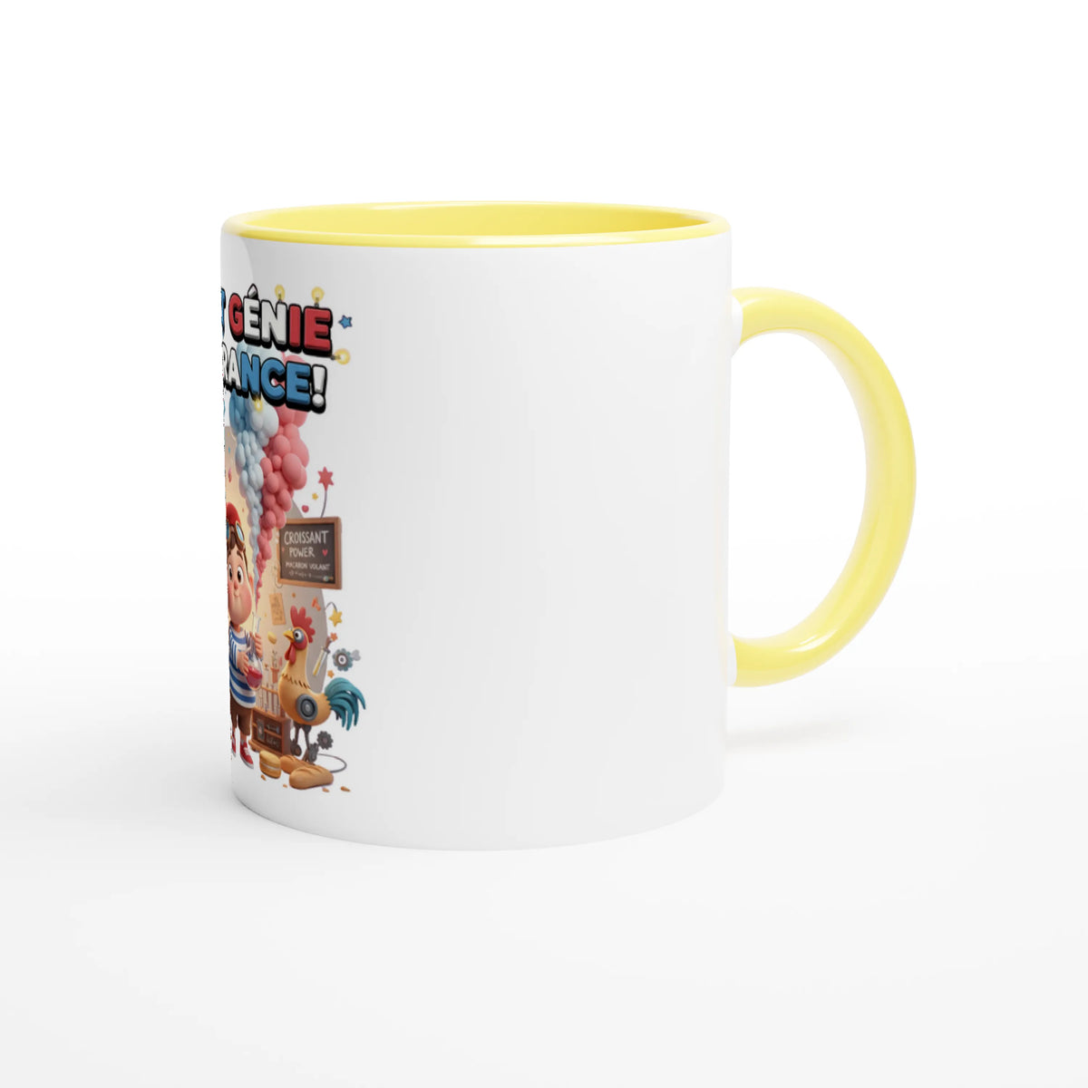 Mug en céramique petit génie Français de 325 ml (11 oz)