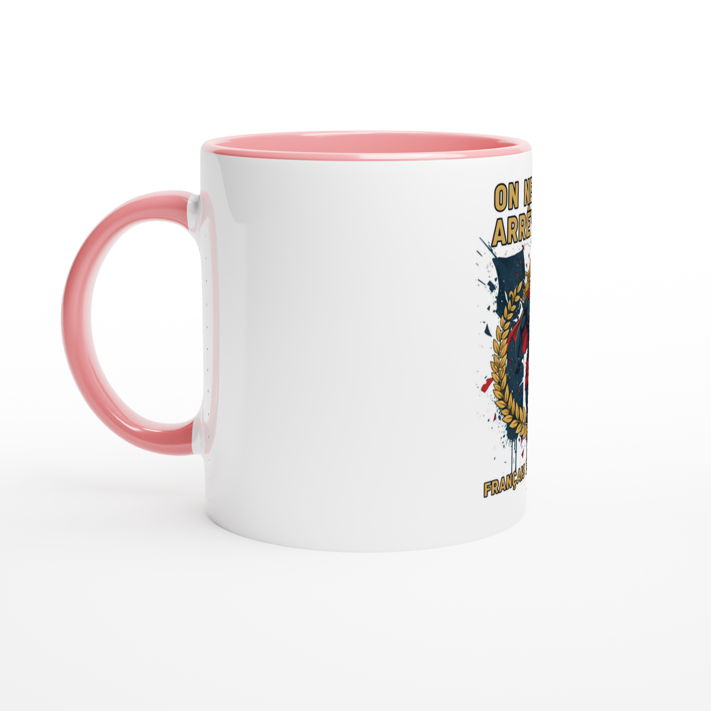 Mug en céramique on nous arrête pas  de 325 ml (11 oz)