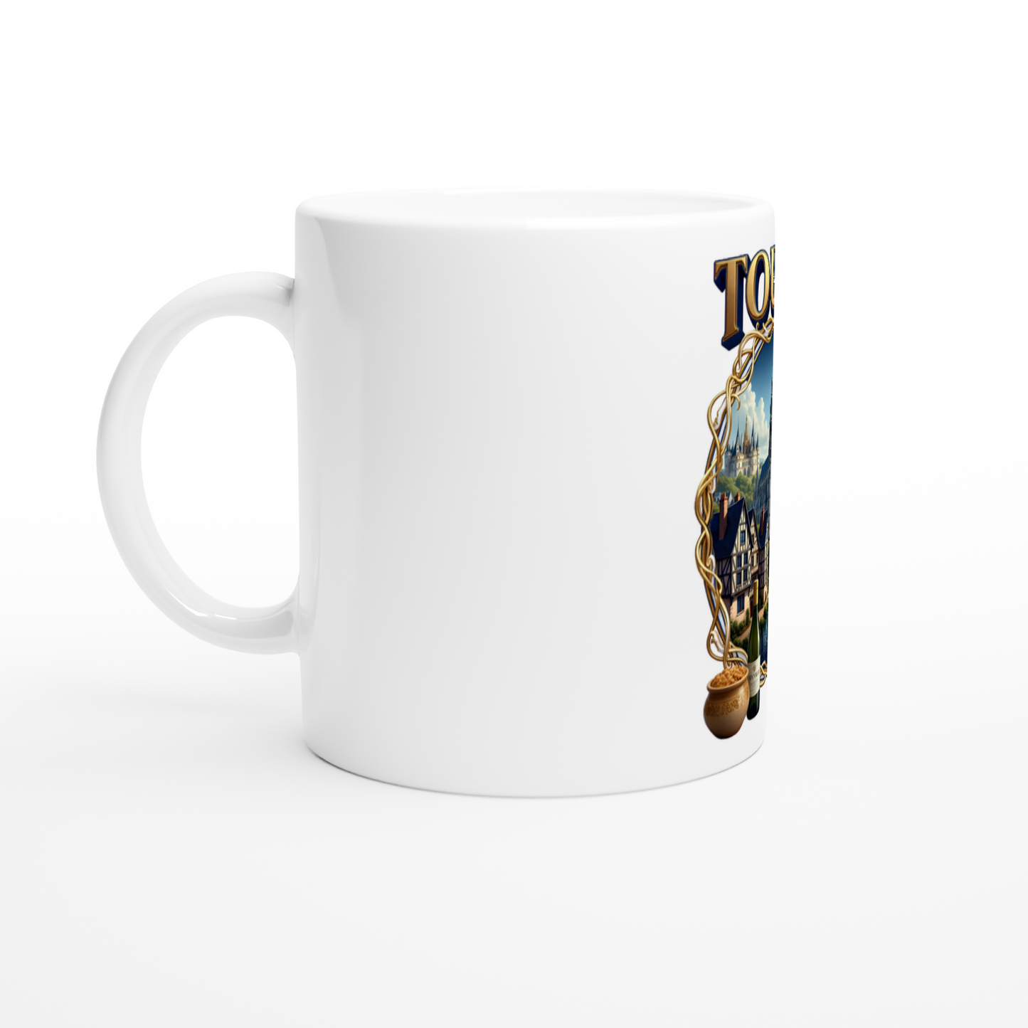 Mug en céramique Tours ville de France de 325 ml (11 oz)