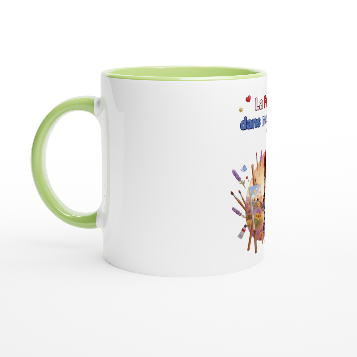 Mug en céramique la France dans mon cœur  de 325 ml (11 oz)