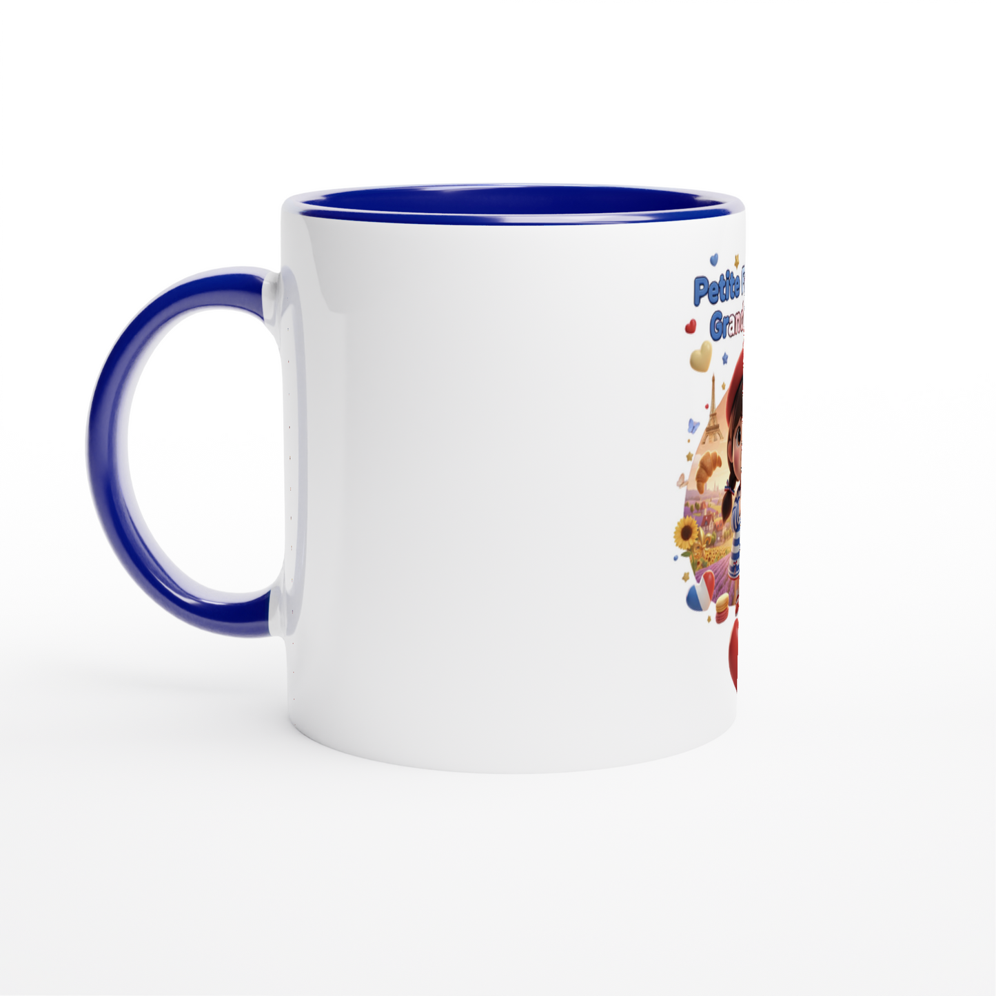 Mug en céramique  Française au grand cœur de 325 ml (11 oz)