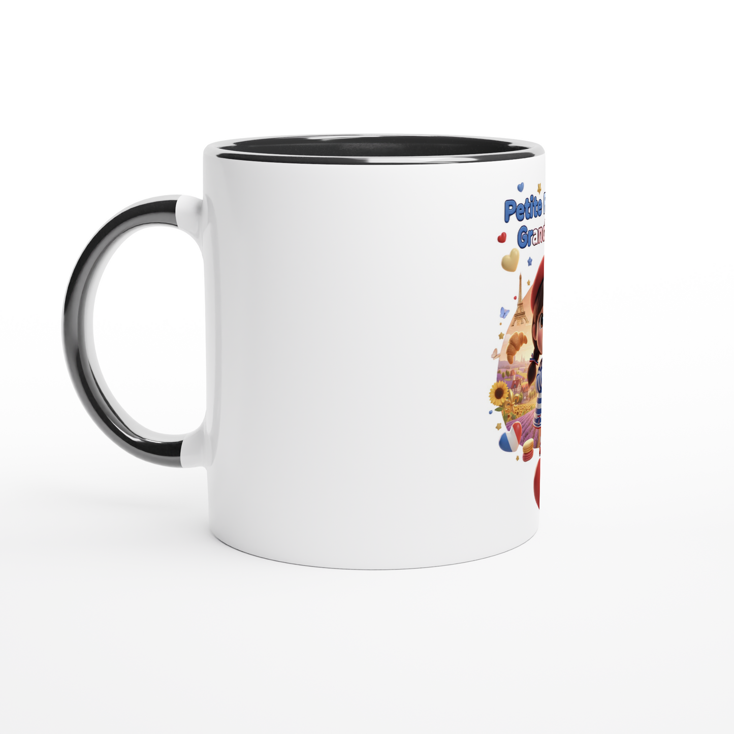Mug en céramique  Française au grand cœur de 325 ml (11 oz)