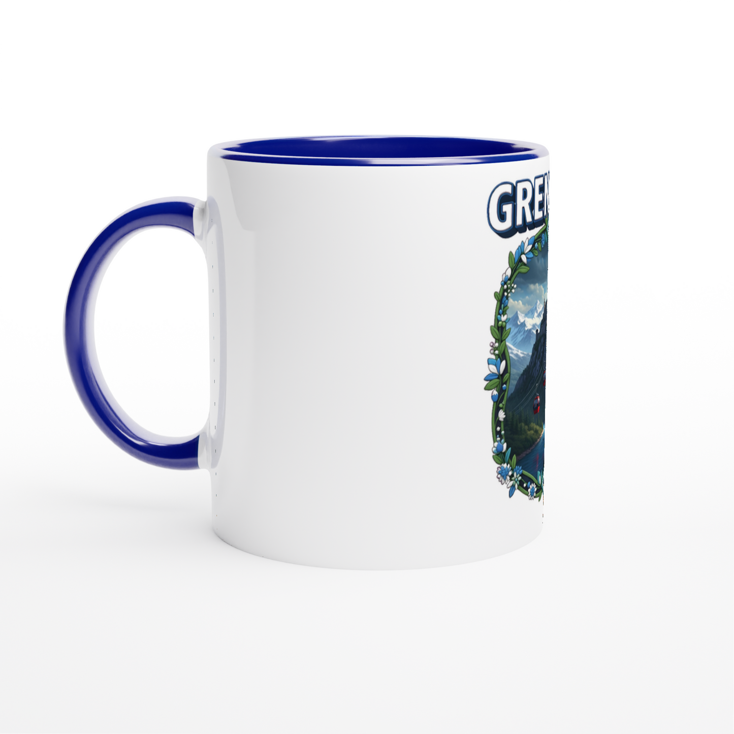 Mug en céramique Grenoble ville de France de 325 ml (11 oz)