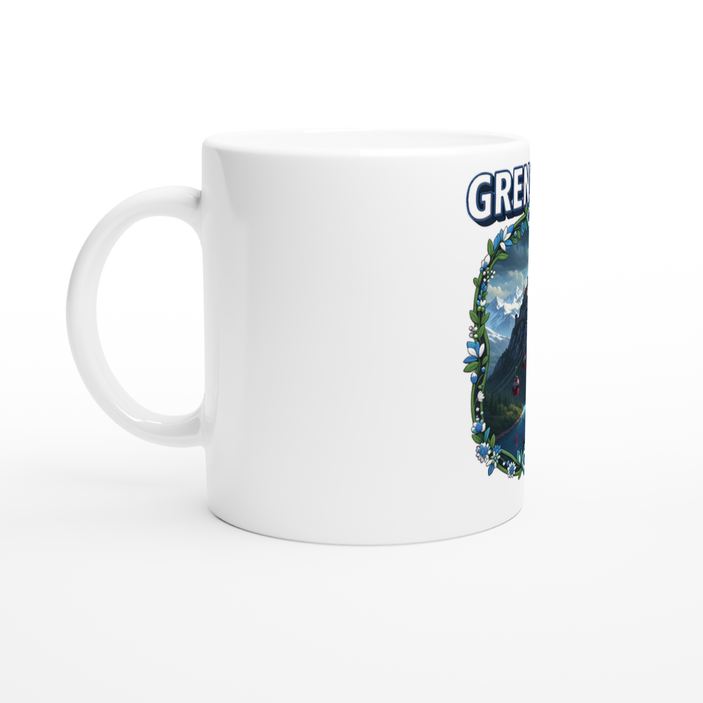 Mug en céramique Grenoble ville de France de 325 ml (11 oz)