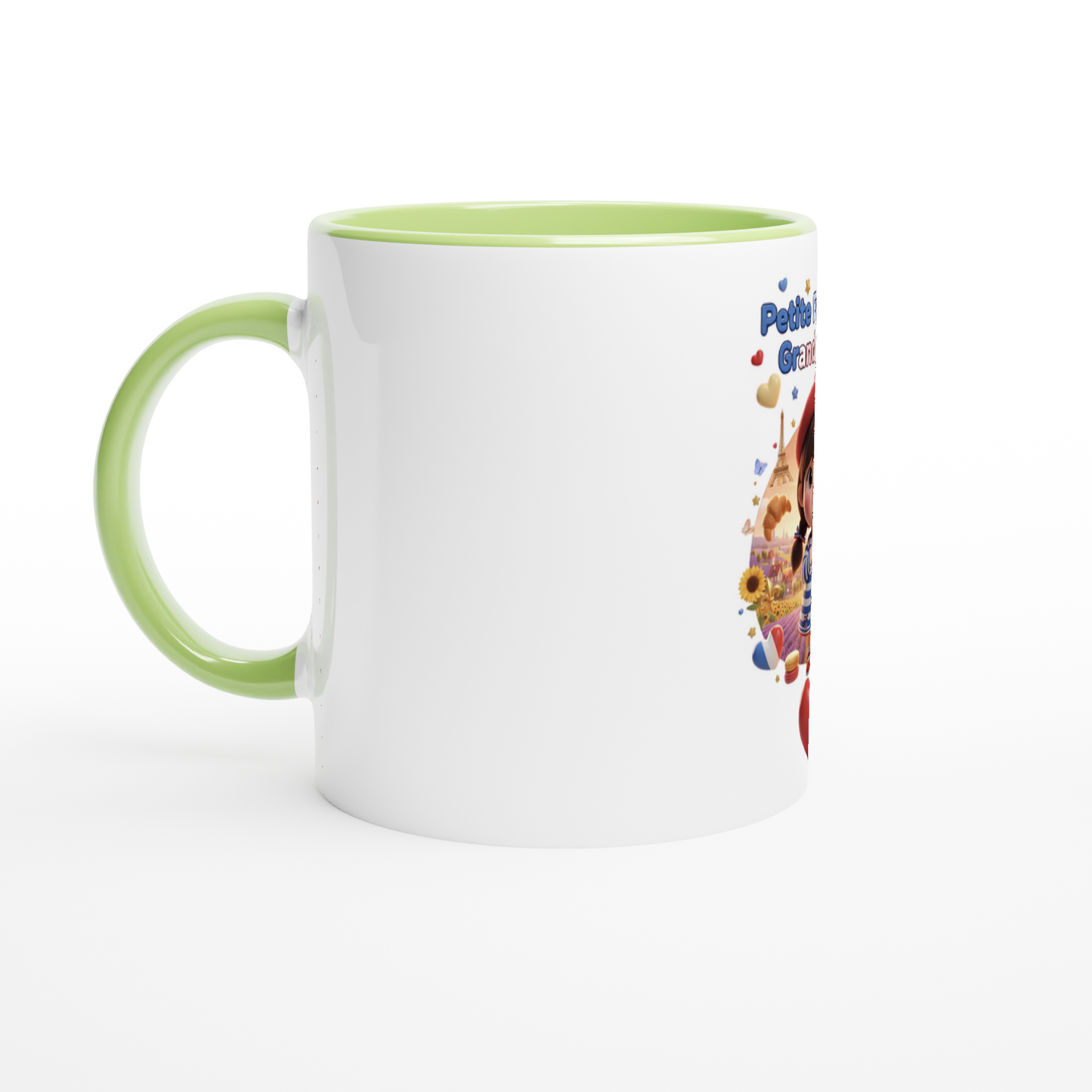 Mug en céramique  Française au grand cœur de 325 ml (11 oz)