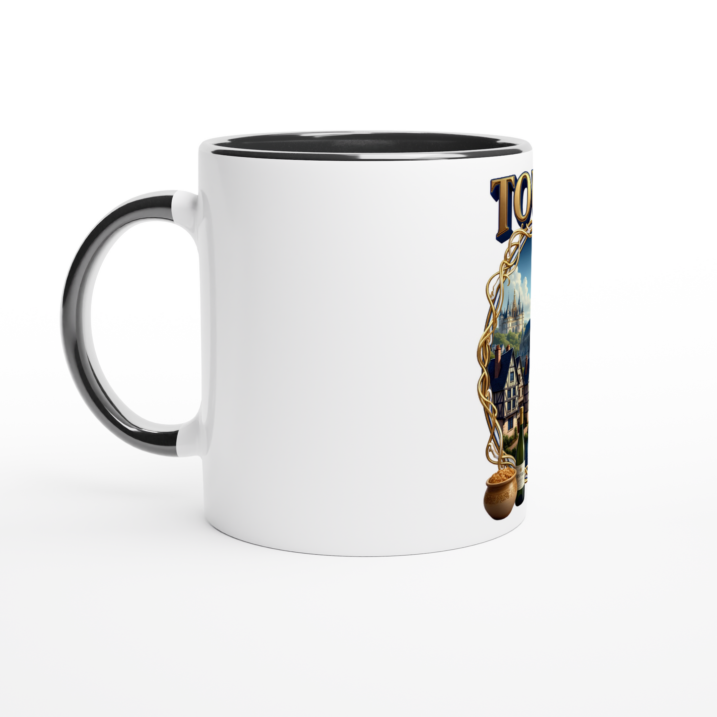 Mug en céramique Tours ville de France de 325 ml (11 oz)