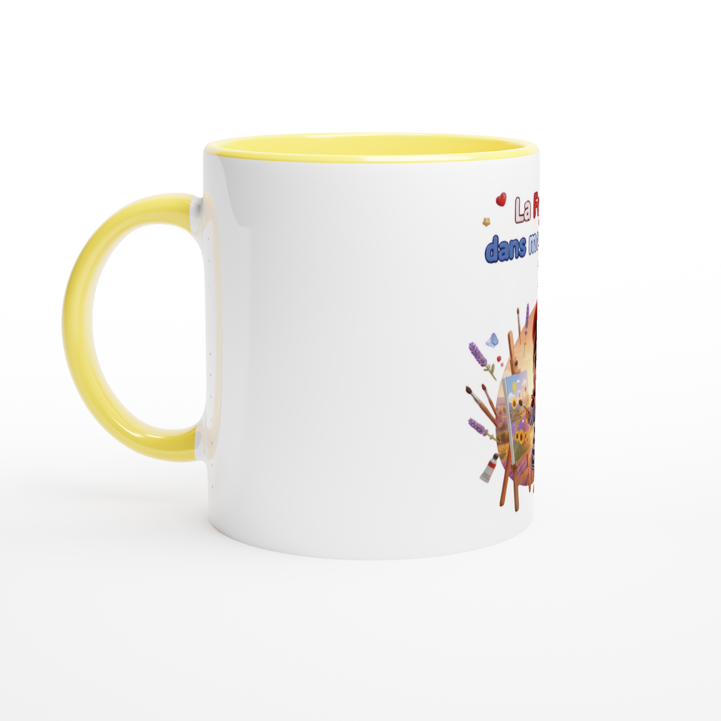 Mug en céramique la France dans mon cœur  de 325 ml (11 oz)