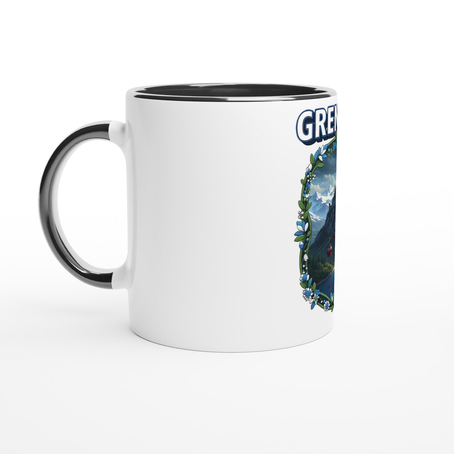 Mug en céramique Grenoble ville de France de 325 ml (11 oz)