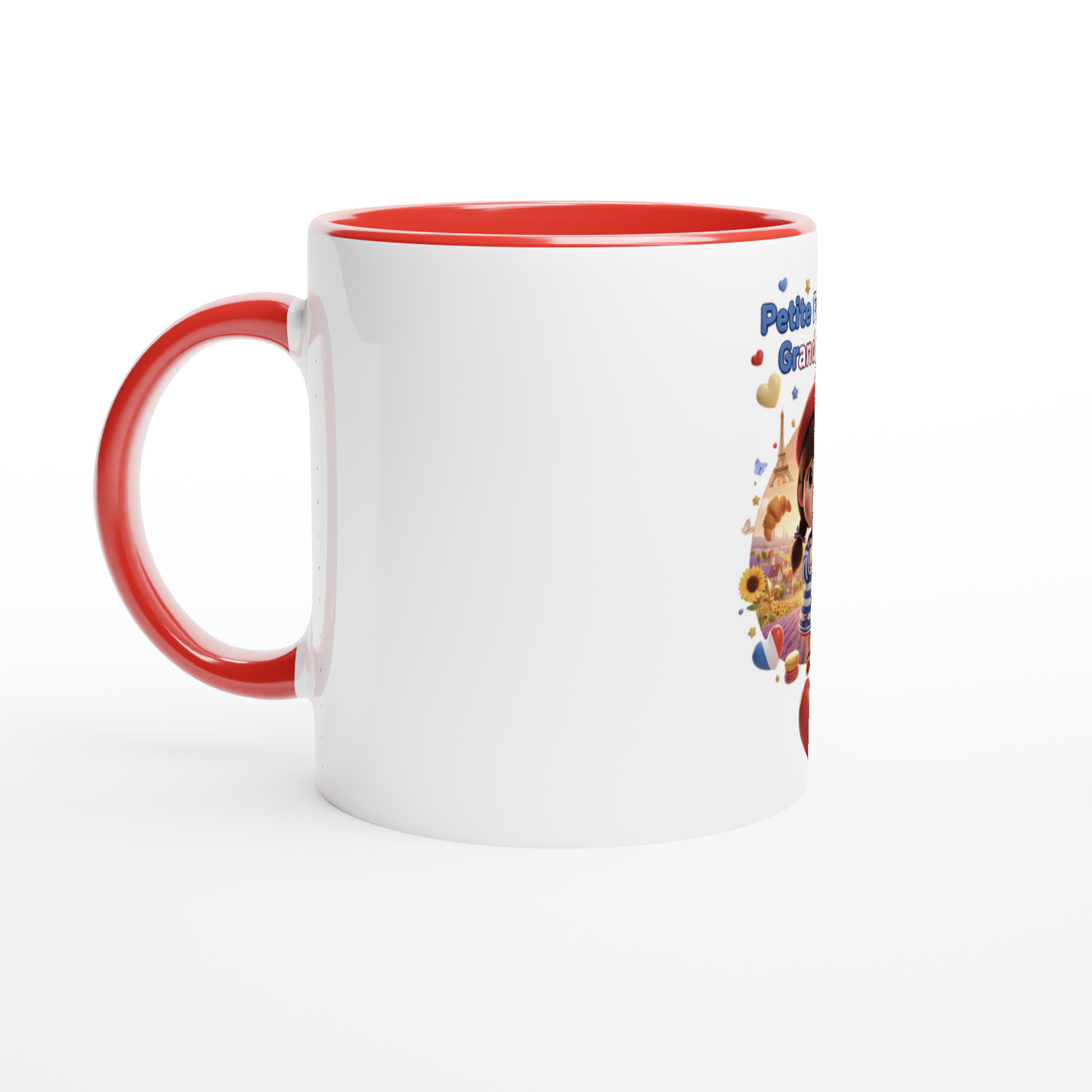 Mug en céramique  Française au grand cœur de 325 ml (11 oz)
