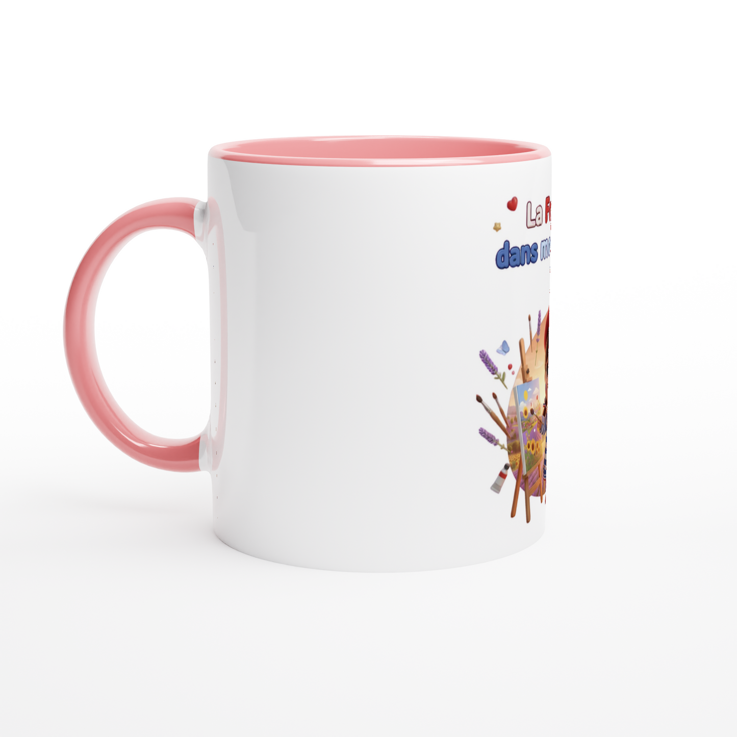 Mug en céramique la France dans mon cœur  de 325 ml (11 oz)