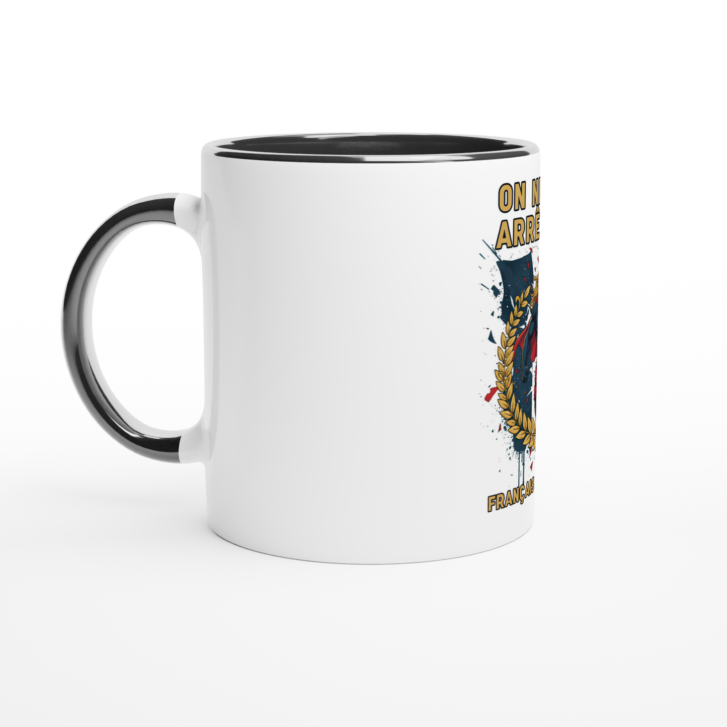 Mug en céramique on nous arrête pas  de 325 ml (11 oz)