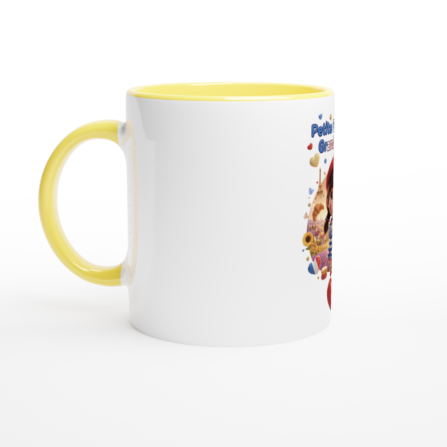 Mug en céramique  Française au grand cœur de 325 ml (11 oz)