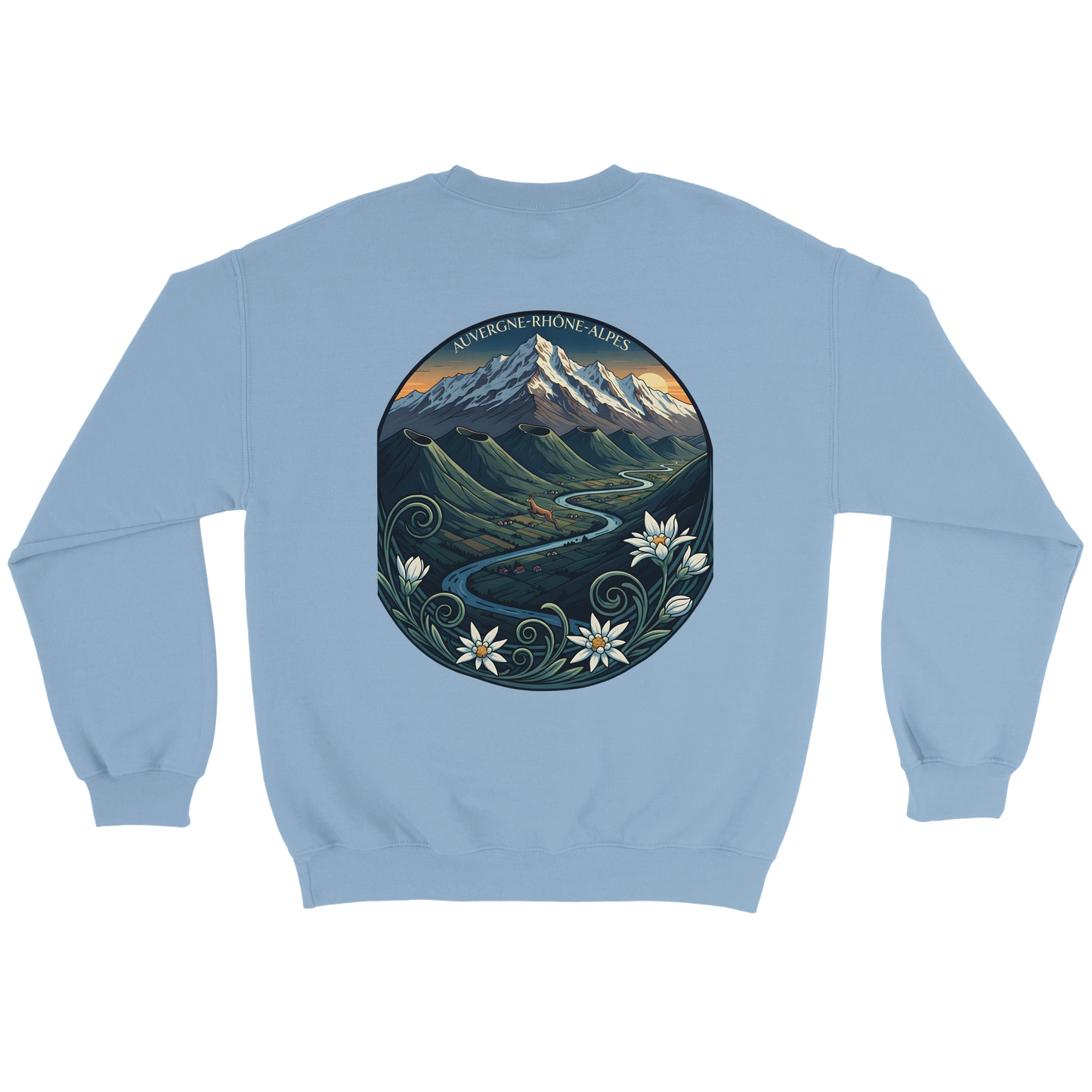 Sweat-shirt Unisexe Auvergne-Rhône-Alpes – Confort Classique